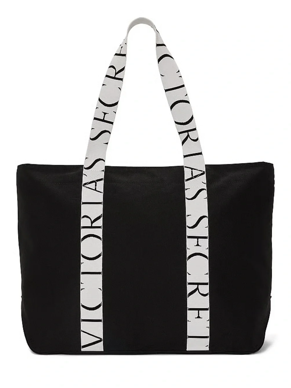 Victoria's Secret Canvas Tote Bag with Logo Straps